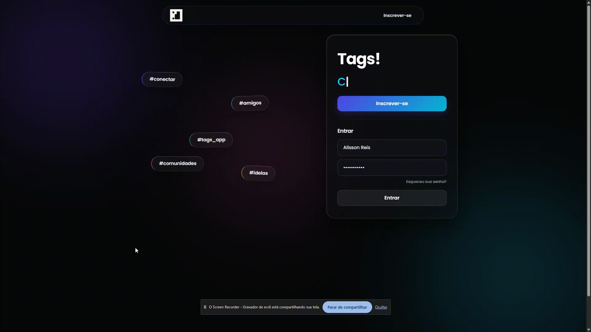 Tags! Rede social gamer